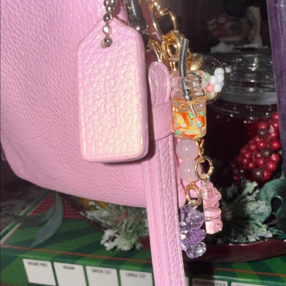 Coach double zip Light purple Leather Wristlet - Picture 12 of 14